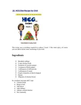 &quot;Hcg Activator Recipes Phase 1